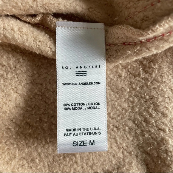 New! Anthropologie Sol Angeles Stripe Midi Dress In Beige nwt 30909 - Picture 6 of 7